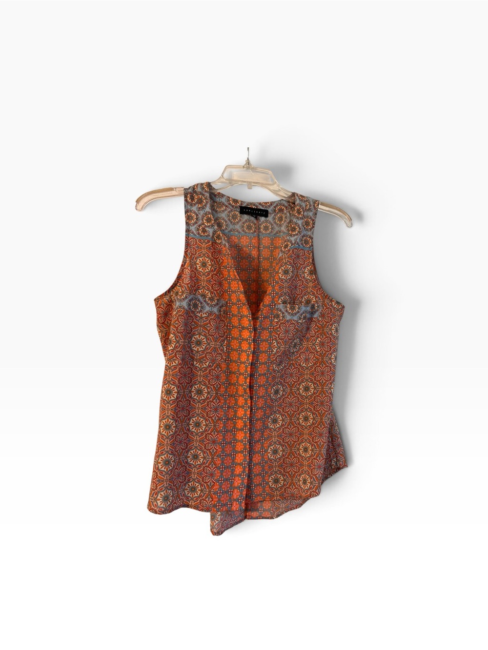 Sanctuary sleeveless boho floral blouse Sz M